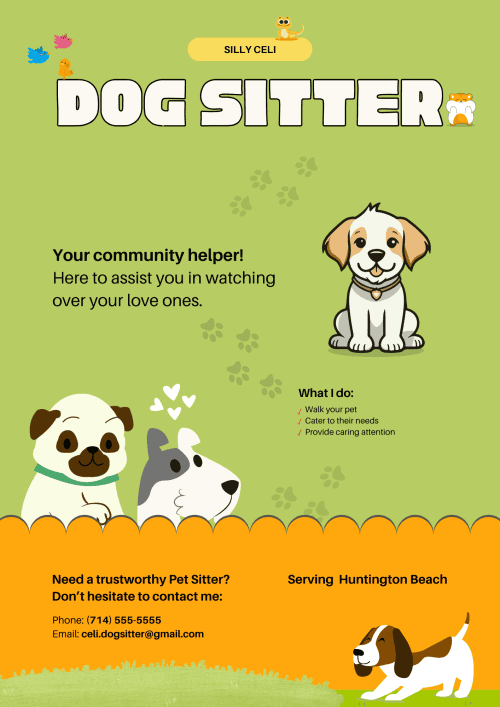 Pet Sitter Flyer
