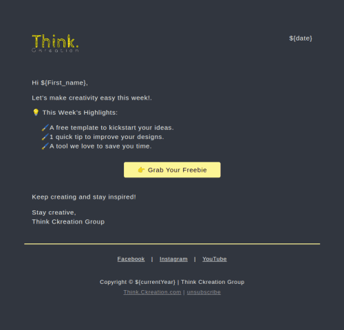 Email Marketing Week 1